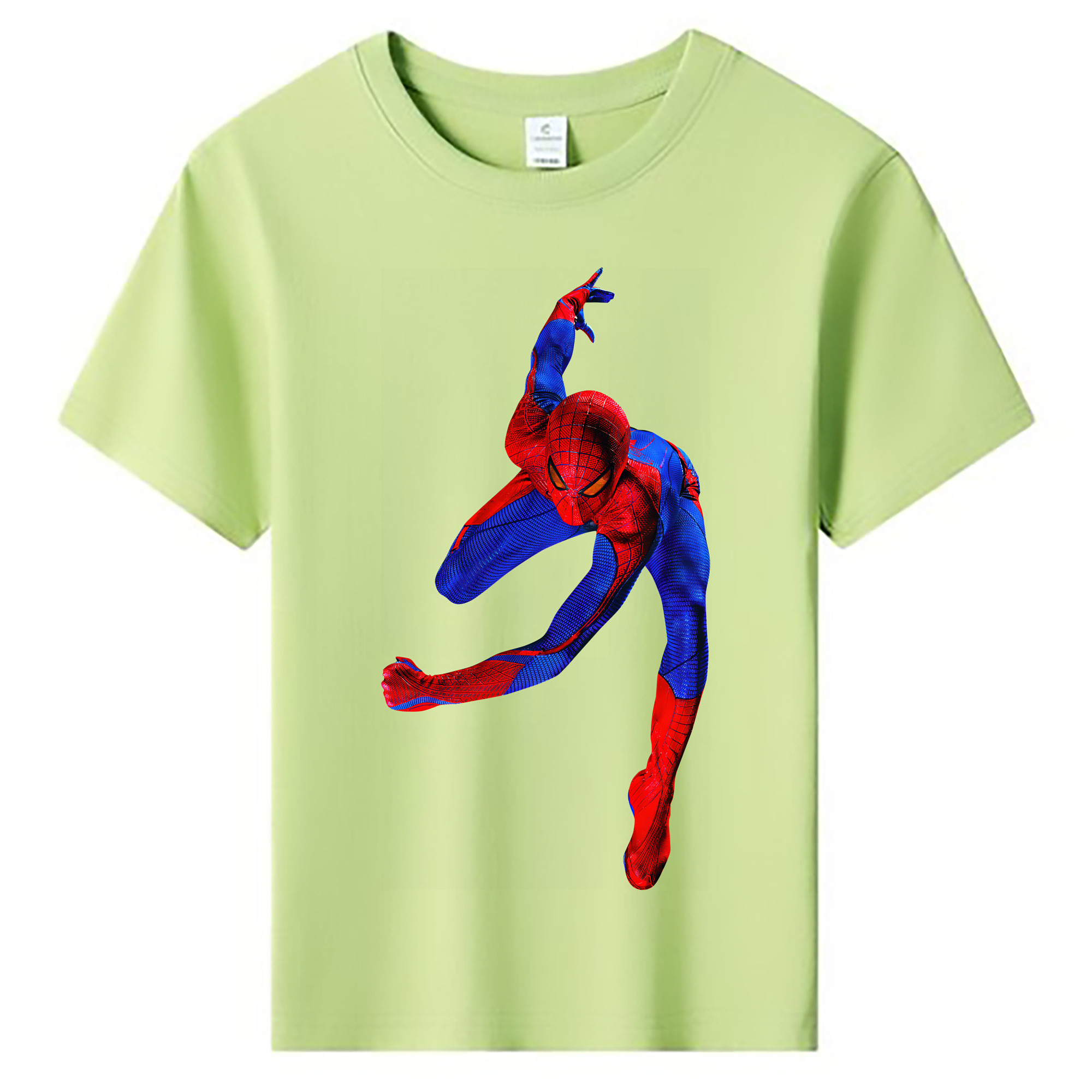 （画像用） Spider Man スパイダーマン 綿100％キッズTシャツ（フロントプリント）
